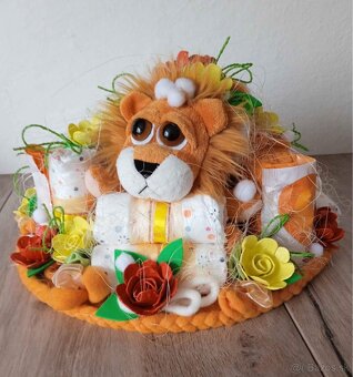 Ručne robená Plienková torta TIGRÍK - 4