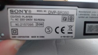 Predám CD, DVD prehrávač Sony SR350 - 4