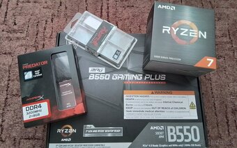 MSI MPG B550 GAMING PLUS+AMD Ryzen 7 5700X+32GB RAM - 4