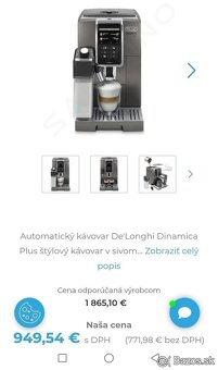 Kávovar DeLonghi Dinamica Plus ECAM 370.95.T - 4