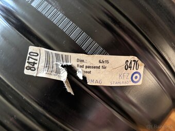 Plechové disky 4x108 R15 - 4