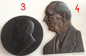 kovové plakety a obrazy - Štefánik - Beneš - Hlinka - 4