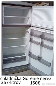 predám chladničku s mrazničkou-nerez aj bielu. - 4