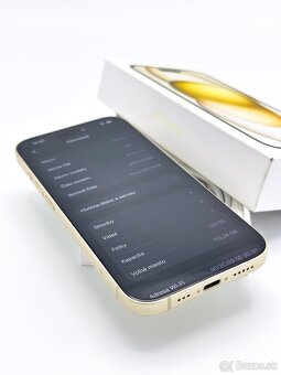 Apple iPhone 15 128GB Yellow 87% Zdravie batérie Komplet - 4
