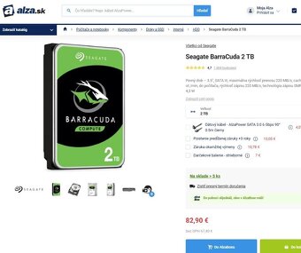 8 /6 /4 2/ TB Seagate Barracuda, Nepoužitý - Fólia - Záruka - 4