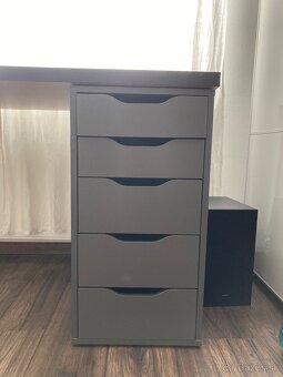 Písací stôl IKEA – ALEX + doska – veľmi dobrý stav - 4