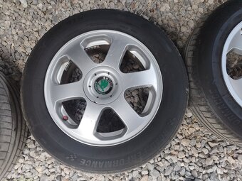 Škoda elektrony + pneu 5x100 r15 - 4