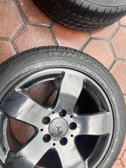 Alu disky MERCEDES 5x112 R16 obuté zimné gumy - 4