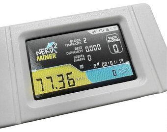 Nerdminer BTC Solo Lottery miner s farebnou LCD - 4