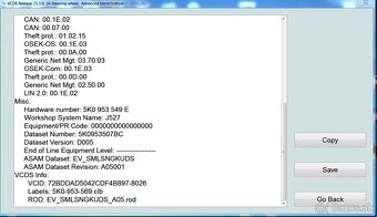 Predám Highline podvolantovú jednotku 5K0953549E (MF Volant) - 4