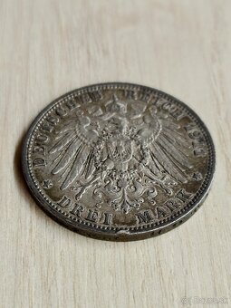 3 marka 1911 Hamburg. Kaissereich - 4