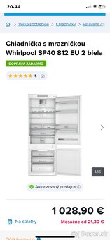 Chladnička s mrazničkou Whirlpool SP40 812 EU 2 biela - 4