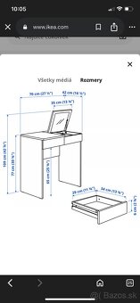 Kozmetický stolík BRIMNES - Ikea - 4