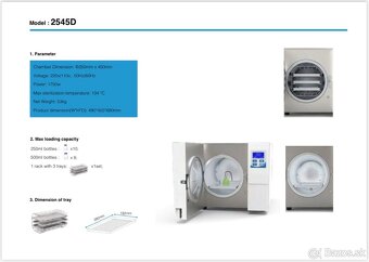 predám parný sterilizátor - autokláv - 4