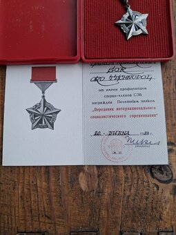 Medaile,vyznamenanie za socialisticke sutazenie - 4
