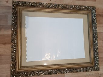 Starožitné rámy na obrazy so sklom - 4