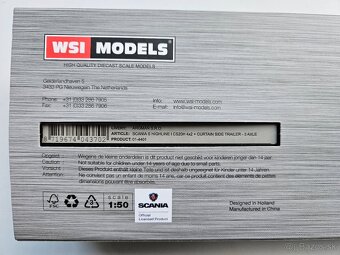 Kovový model Scania s návesom ARGMAN 1:50 WSI models - 4