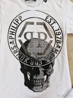 Philipp Plein NOVE 2 damske tricka s kamienkami S - 4