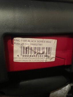 Detská autosedačka Romer Black Series King II 9-18 kg - 4