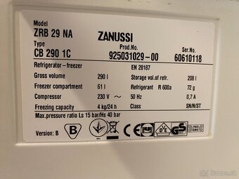 Chladnička s mrazničkou ZANUSSI - 4