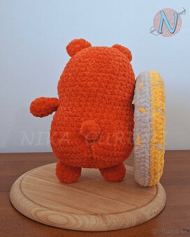 Háčkovaná figúrka - Škrečok Puffy - 4