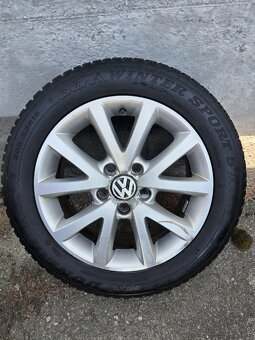 Hliníkové disky VW vr. zimne pneu 5X112, 6,5JX16 ET50. - 4