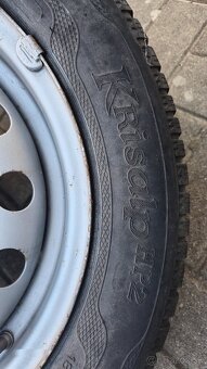 Predám zimné pneumatiky s diskami 185/65 R15 - 4