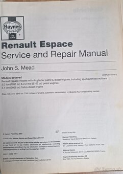 RENAULT ESPACE  II  1985-1996 manual - 4