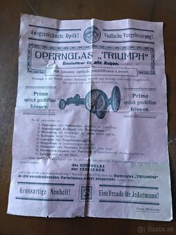 Unikátna starožitná optická pomôcka Triumph - 4
