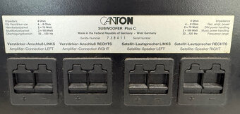 Predám pasívny subwoofer Canton Plus C - 4