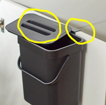 NOVY nahradny vrchnak a uchytenie na zavesny smetny kos - 4