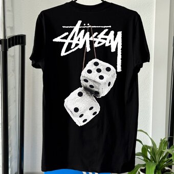 Tričko Stussy Fuzzy Dice čierna - 4