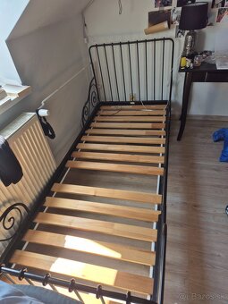 Kovova posteľ Ikea - 4