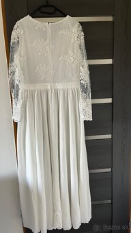 Biele spoločenské šaty 46/XL - 4