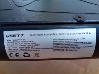 Predám elektrokolobežku VSETT 9+ - 4