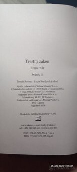 Predam knihu Trestny Zakon + Komentar zvazok II.2022 - 4