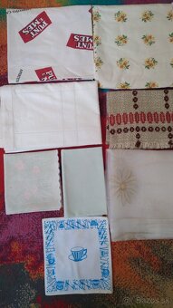 Predám obrusy,uteráky, utierky,látky, návlek na vankúš - 4