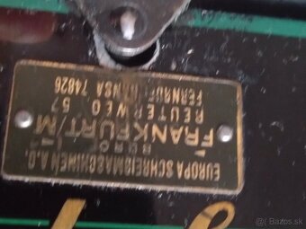 Písací stroj Olympia, nemecký, v top stave, funkčný - 4