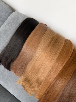 Ruské vlasy surove copy/keratin - 4