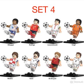 Figúrky futbal 2 (8 a 10ks) typ lego - nové - 4