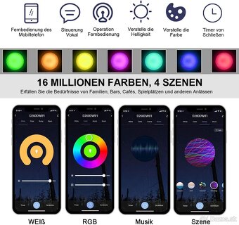 Inteligentné LED stropné svietidlo Extrastar - 6500K - 4