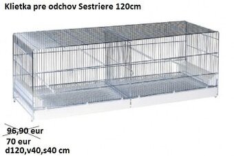 Klietka zn. Sestriere 120cm, pozink Art.402 - 4
