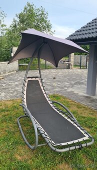 Predám 2 záhradné hojdacie kreslá ModernHome s baldachýnom - 4