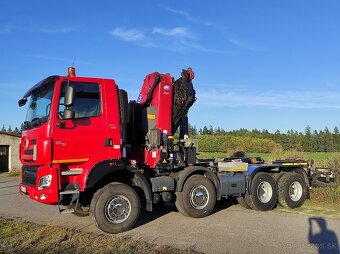 TATRA Phoenix 8x6 - nosič kontejnerov + SILNÁ hydraul. ruka - 4