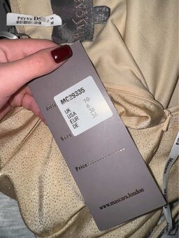 béžové šaty MaScara London 38 - 4