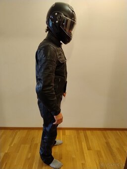 Kozena motorkárska kombineza / motorkarsky komplet RST Black - 4
