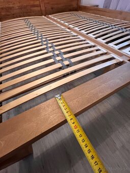 Manželská posteľ z masívu L5 Antic 180 x 200 (Farba DUB) - 4