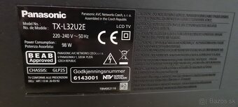 Predam plne funkcny LCD TV Panasonic TX-L32U2E - 4