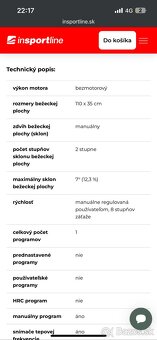 Magnetický bežecký pás inSPORTline - 4