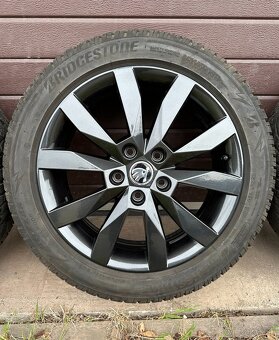 originální ALU kolesá škoda crystal black 5x112 - 4